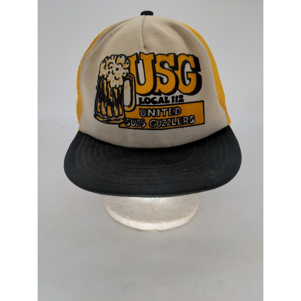 Vintage 70's BEER DRINKER'S LOCAL 112 UNITED SUDS GUZZLERS TRUCKERS HAT #9